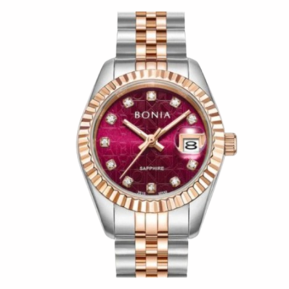 Bonia BNB10550-2667 Noble Women Elegance 26mm Date Display Analog Stainless Steel Strap Women Watch